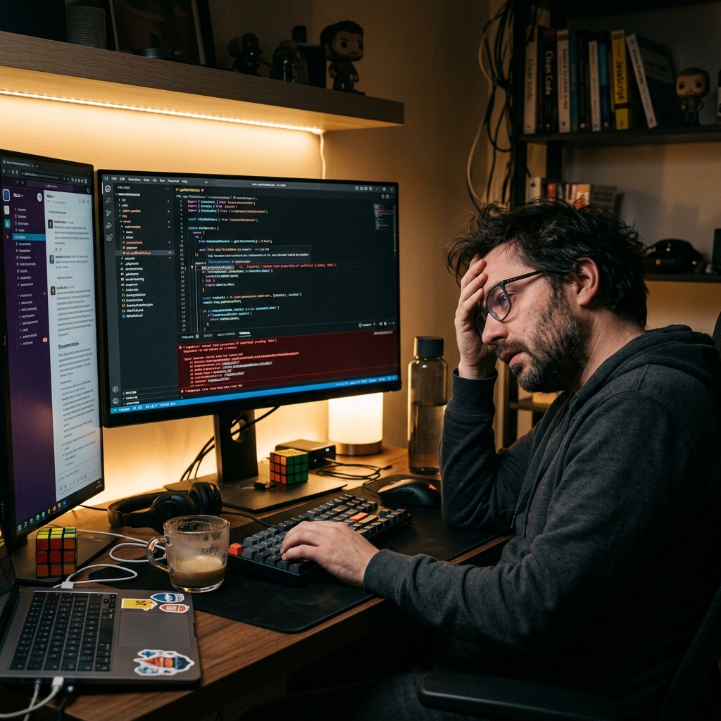 AI confidently giving a developer broken code